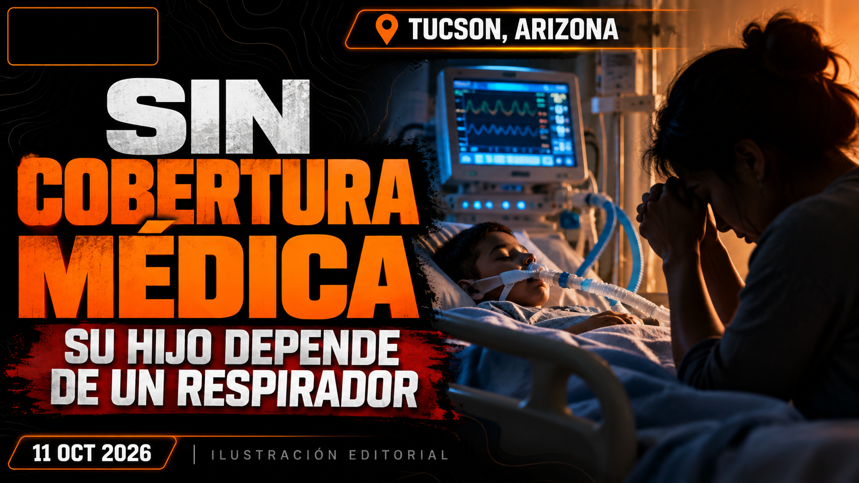 SIN COBERTURA MÉDICA: SU HIJO DEPENDE DE UN RESPIRADOR Y UNA MADRE TEME POR SUS MEDICAMENTOS