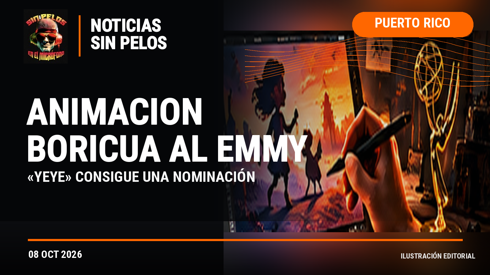 «YEYE»: serie animada hecha en Puerto Rico recibe nominación a los Suncoast Emmy