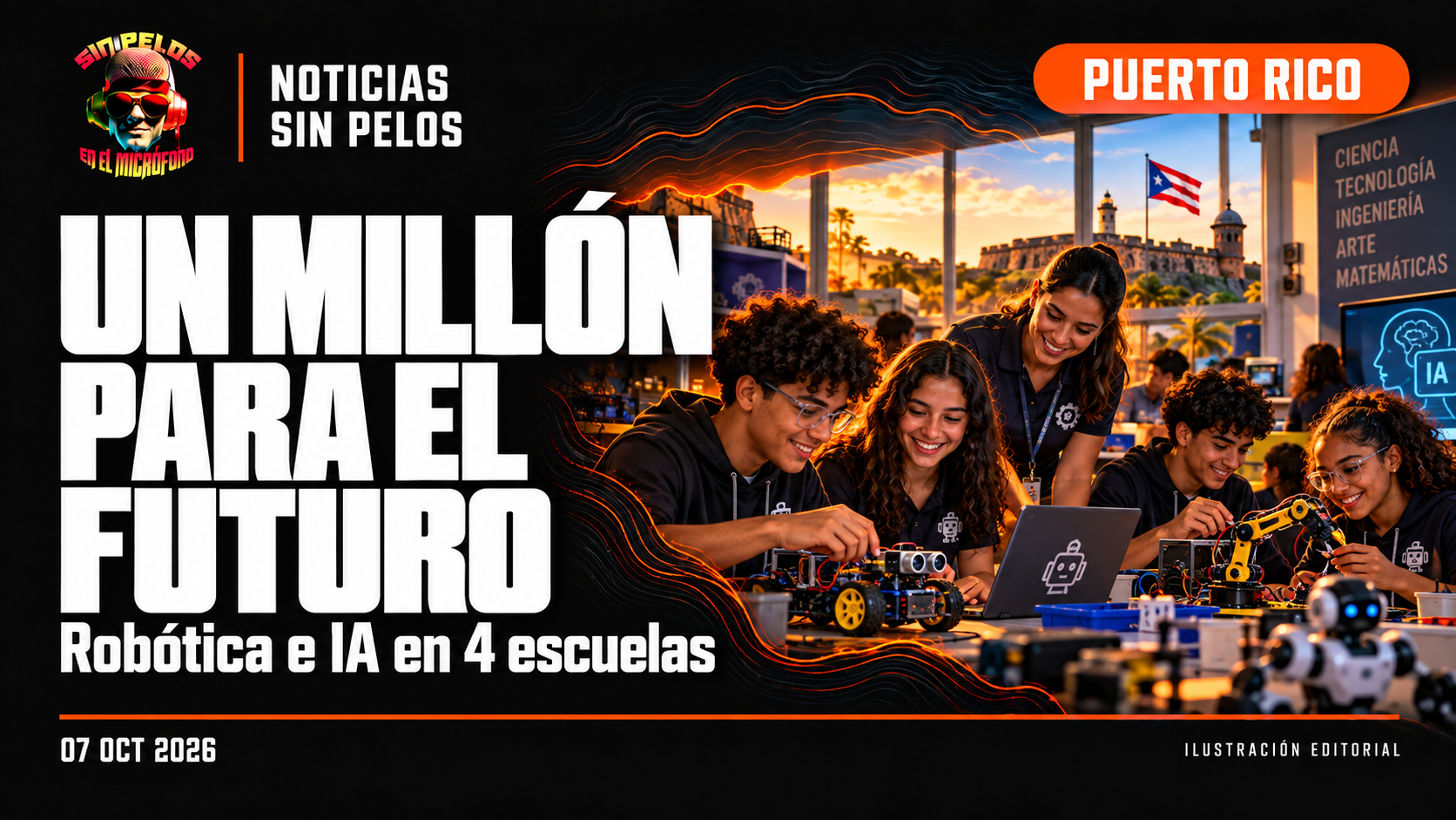 UN MILLÓN PARA EL FUTURO: aprueban $1.03 millones para robótica e inteligencia artificial en cuatro escuelas