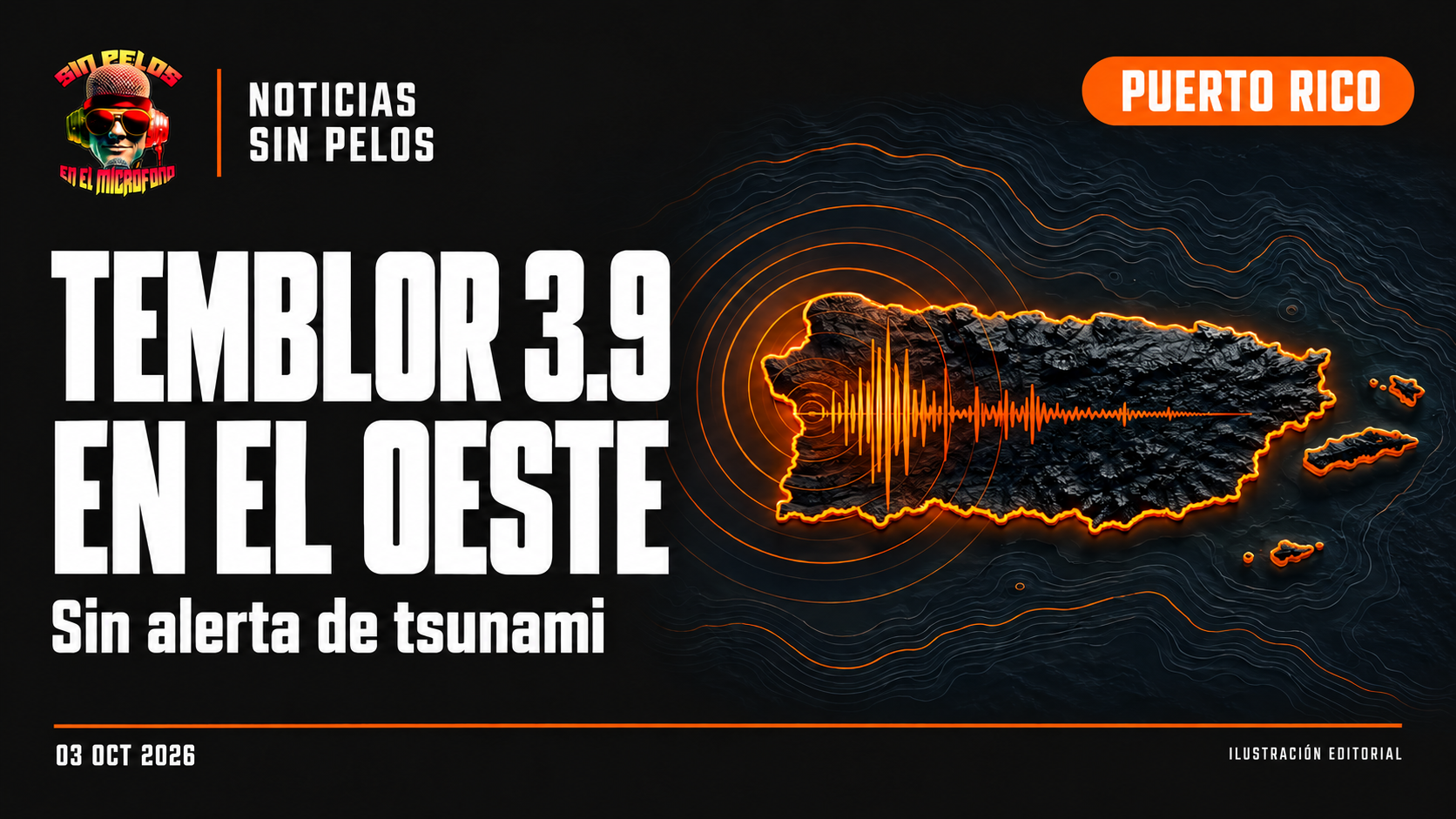 Temblor de magnitud 3.9 al oeste de Puerto Rico; sin alerta de tsunami