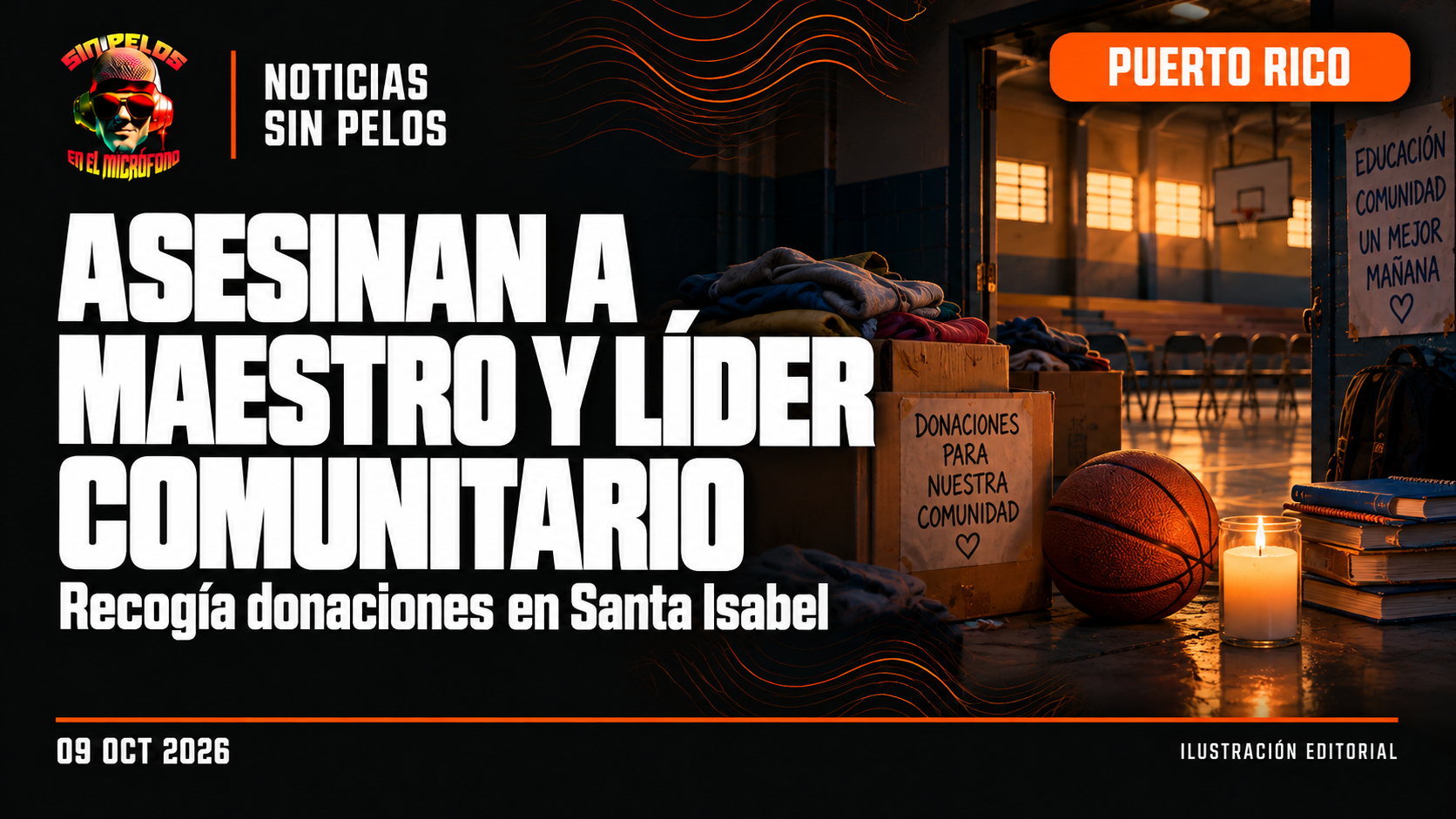 Asesinan a maestro y líder comunitario mientras recogía donaciones en Santa Isabel