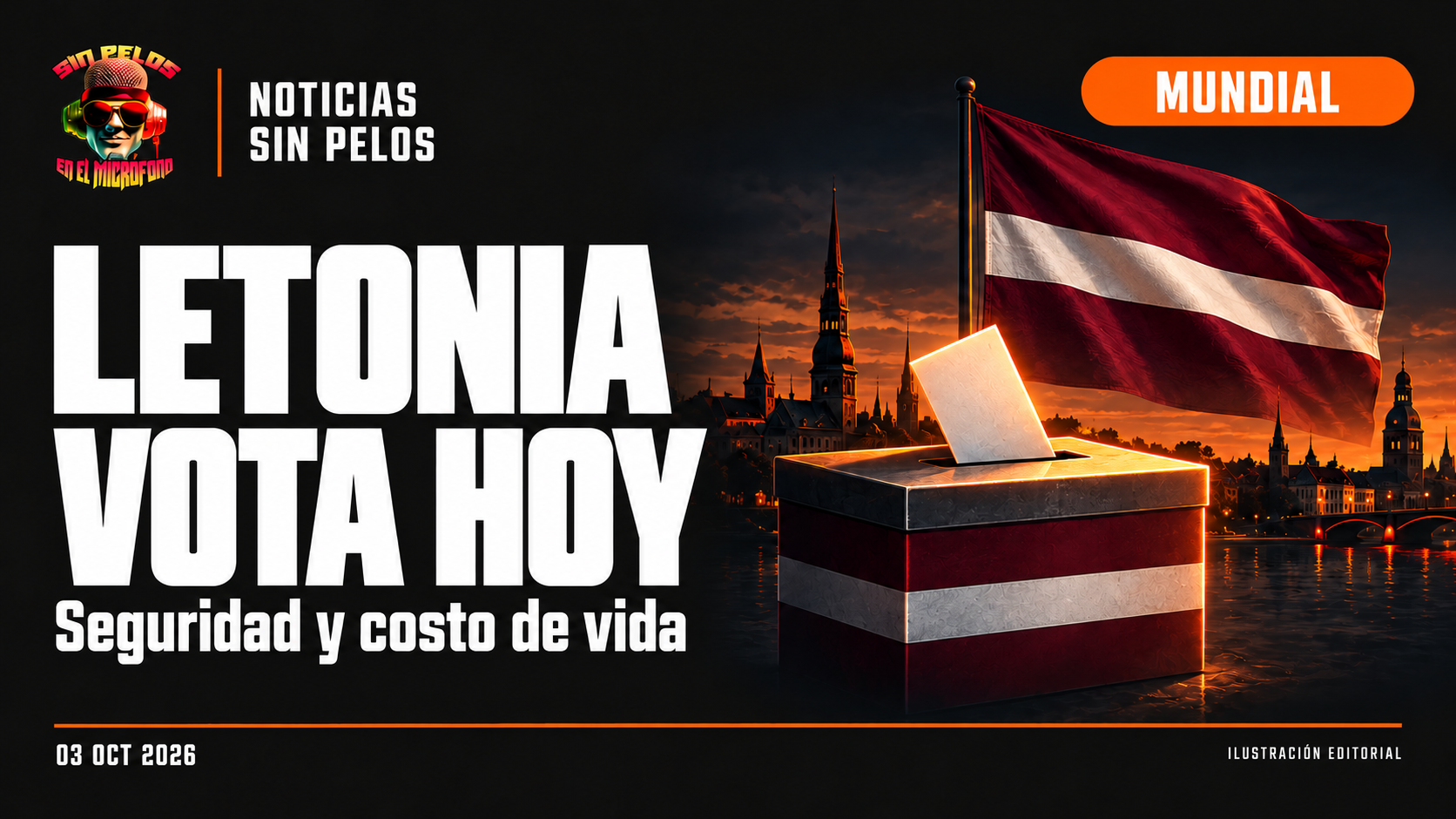 Letonia vota hoy con la seguridad y el costo de vida en el centro del debate