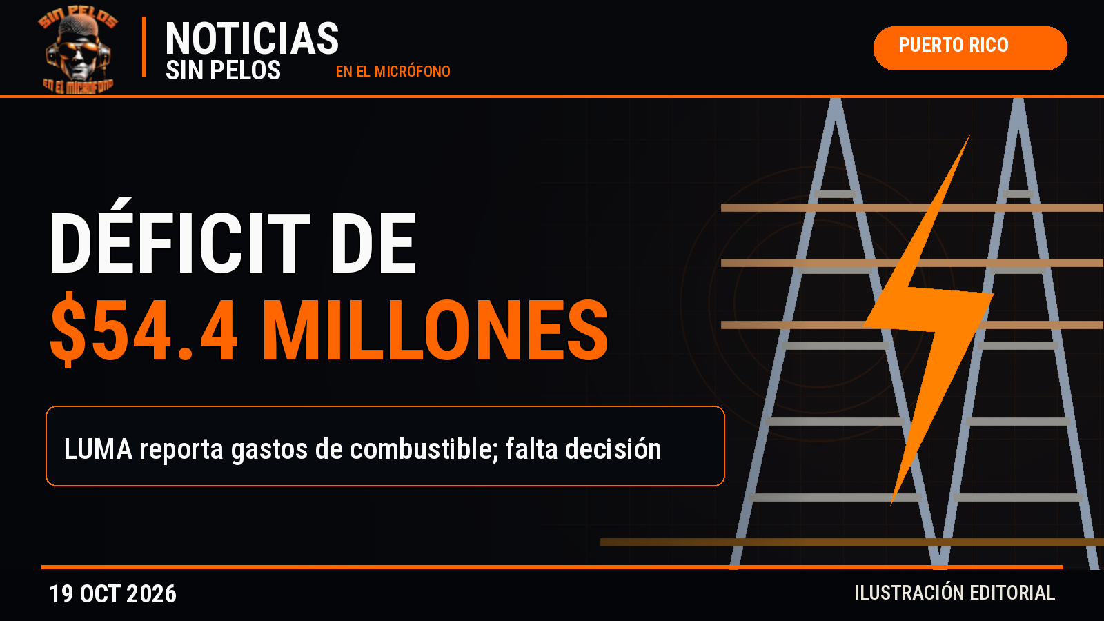LUMA reporta déficit de $54.4 millones por combustible en septiembre: qué falta decidir