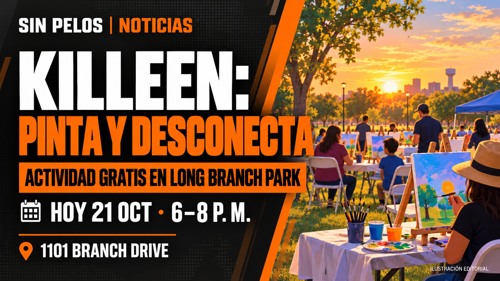 Killeen ofrece pintura gratis hoy en Long Branch Park por Unplug Texas Day