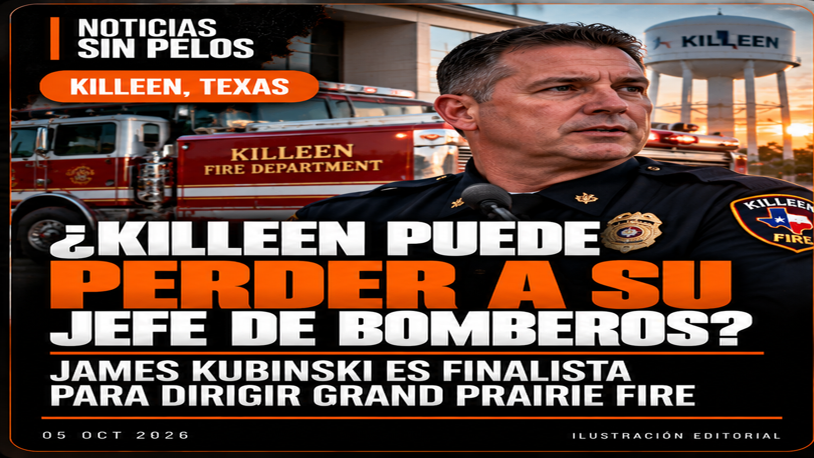 ¿Killeen puede perder a su jefe de Bomberos? Kubinski es finalista en Grand Prairie
