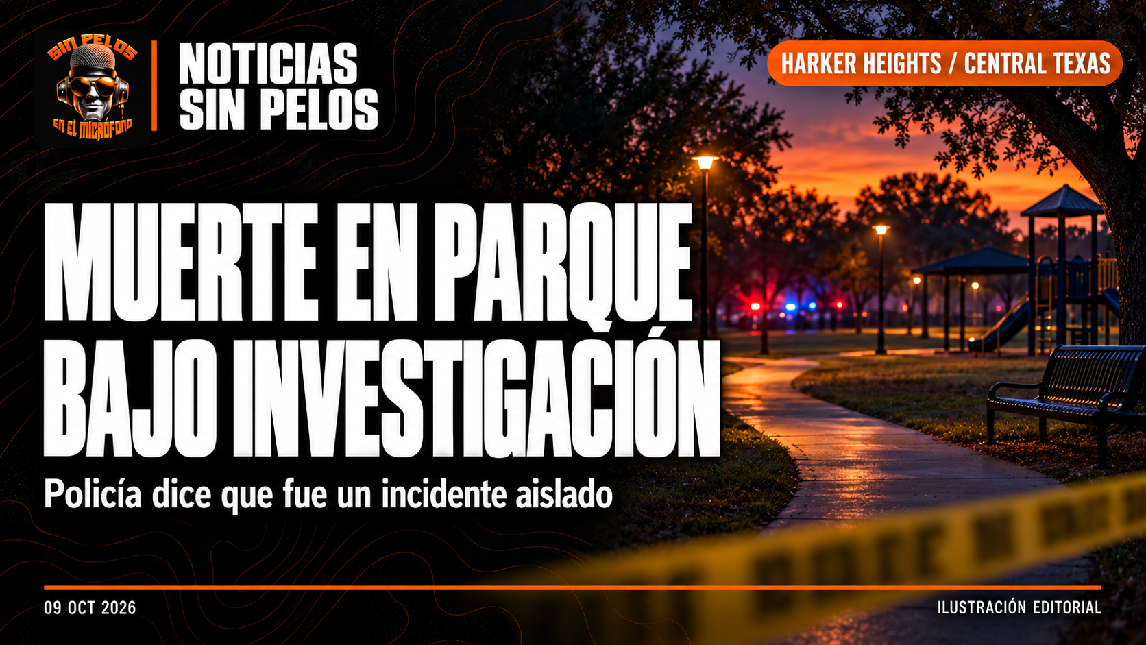 HARKER HEIGHTS INVESTIGA MUERTE A TIROS EN PARQUE COMUNITARIO