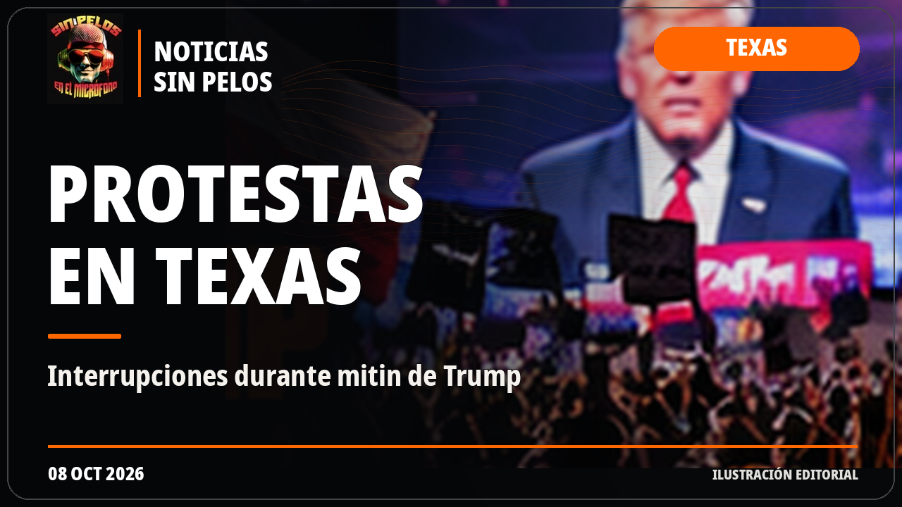 Manifestantes interrumpen repetidamente mitin de Trump en San Antonio, Texas