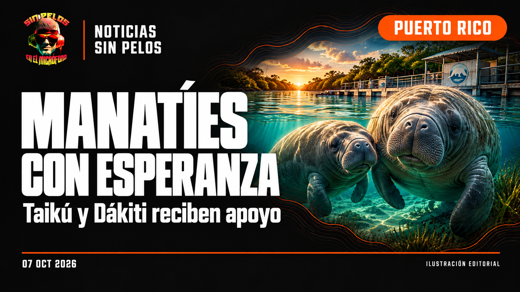 MANATÍES CON ESPERANZA: Taikú y Dákiti reciben ayuda para regresar algún día al mar