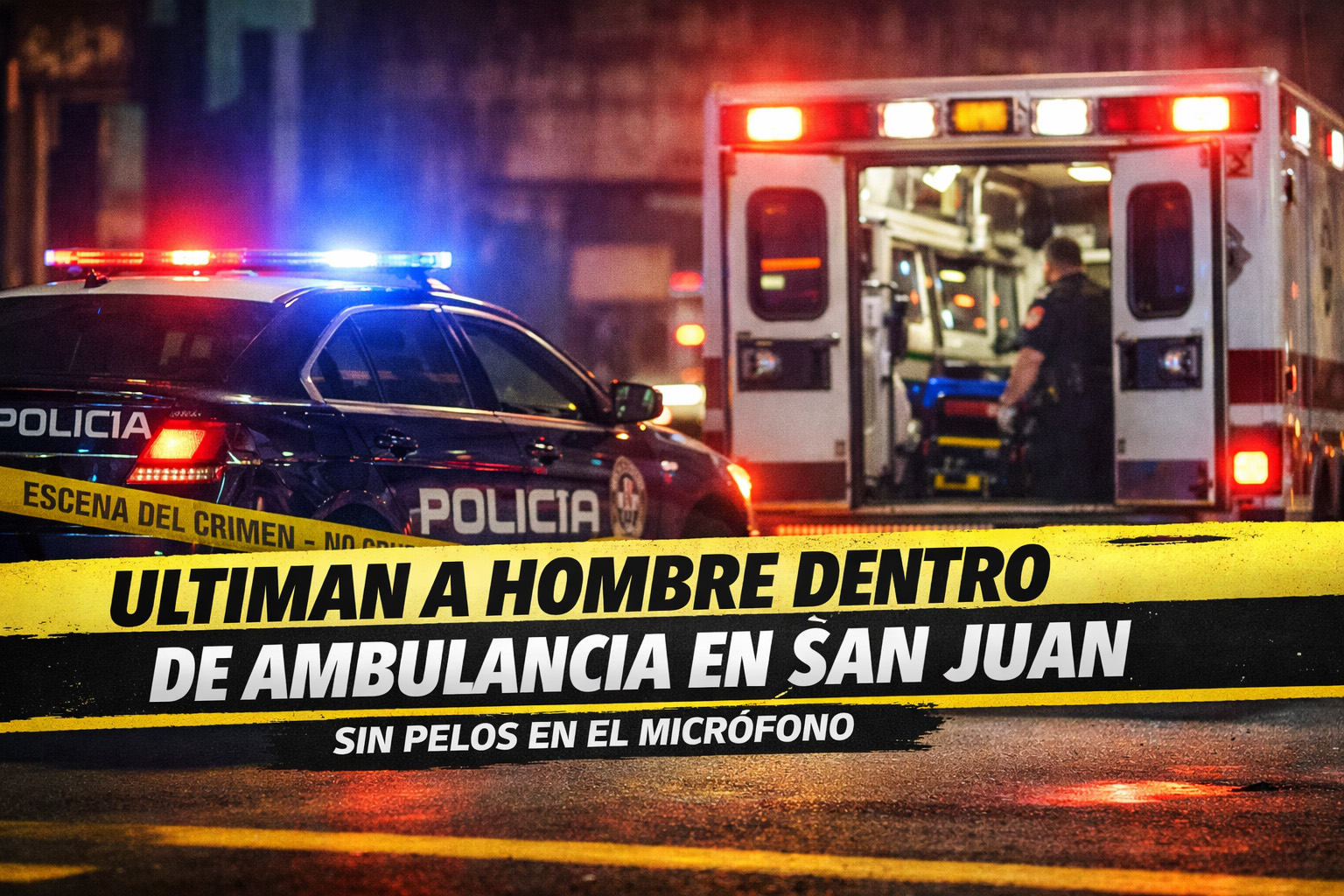 Pistoleros rematan a hombre dentro de ambulancia en San Juan