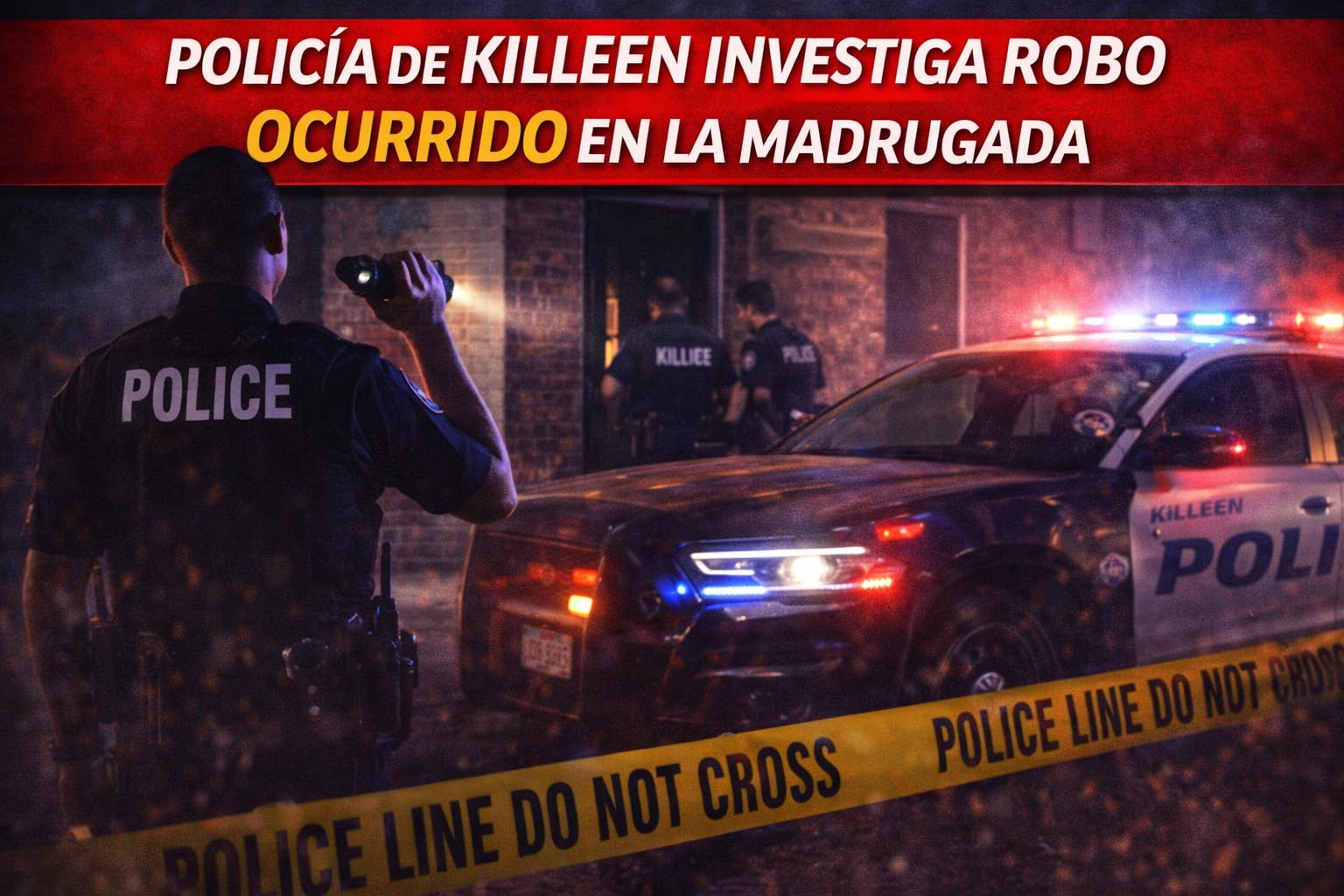 Policía de Killeen investiga robo ocurrido en la madrugada