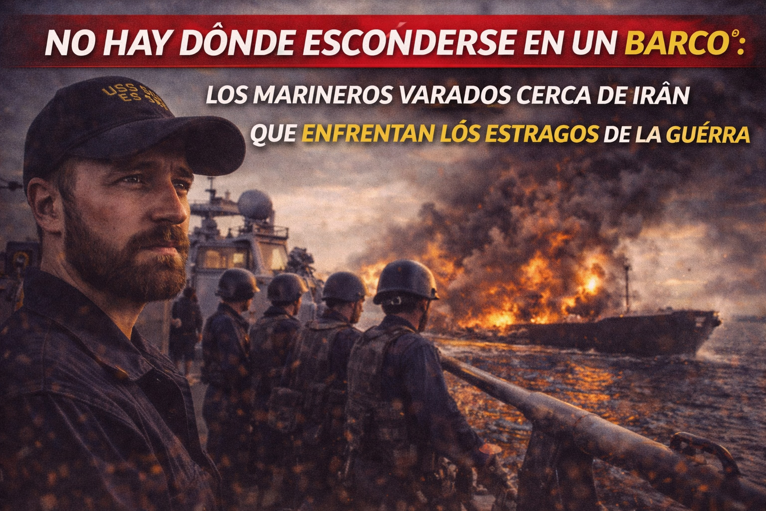 "No hay dónde esconderse en un barco": los marineros varados cerca de Irán que enfrentan los estragos de la guerra