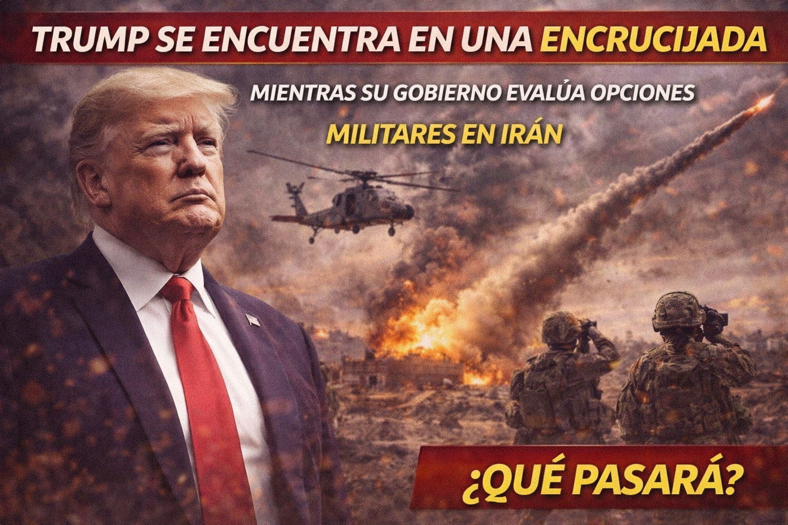 Trump en la cuerda floja: ¿guerra con Irán a la vista?