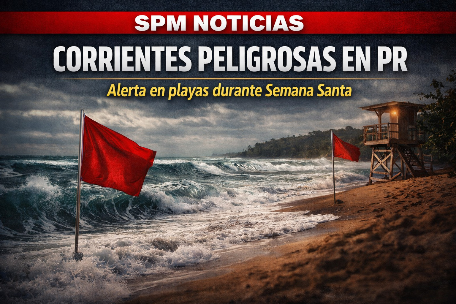 ¡Cuidado! Corrientes peligrosas azotan playas de Puerto Rico en Semana Santa