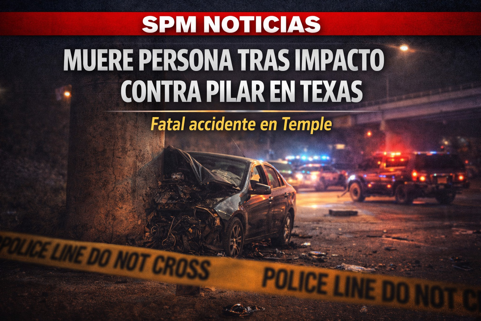 MUERE PERSONA TRAS IMPACTO CONTRA PILAR EN TEXAS
