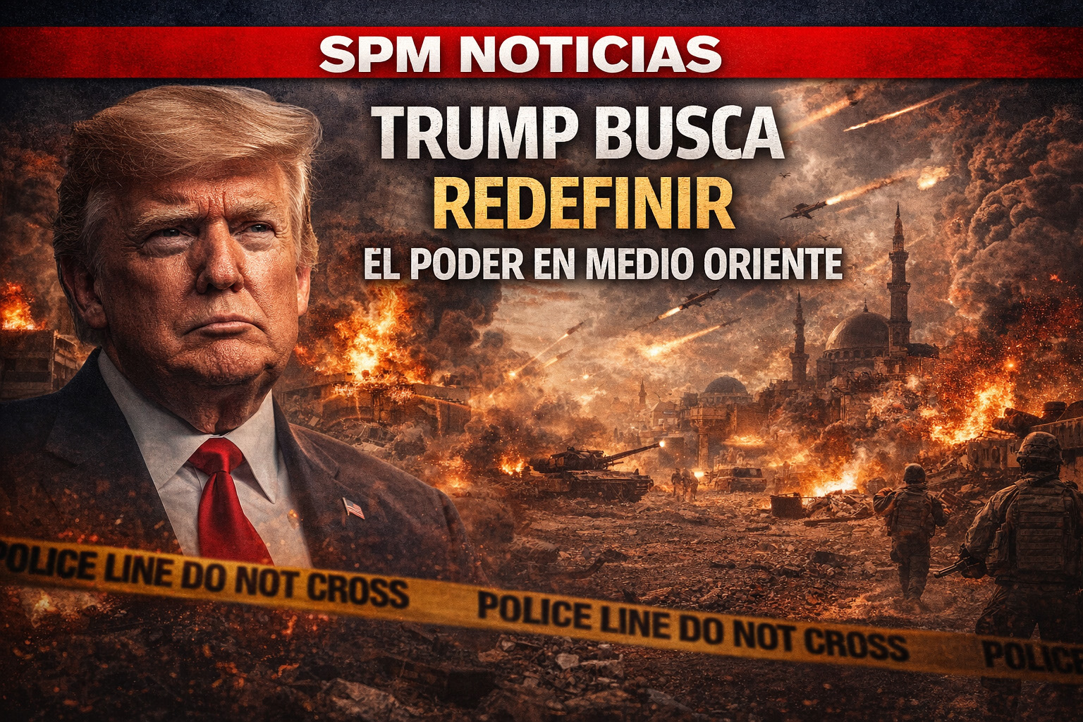 TRUMP BUSCA REDEFINIR EL PODER EN MEDIO ORIENTE