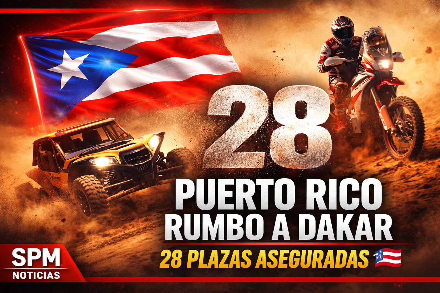 ¡Puerto Rico asegura 28 plazas para Dakar 2026!