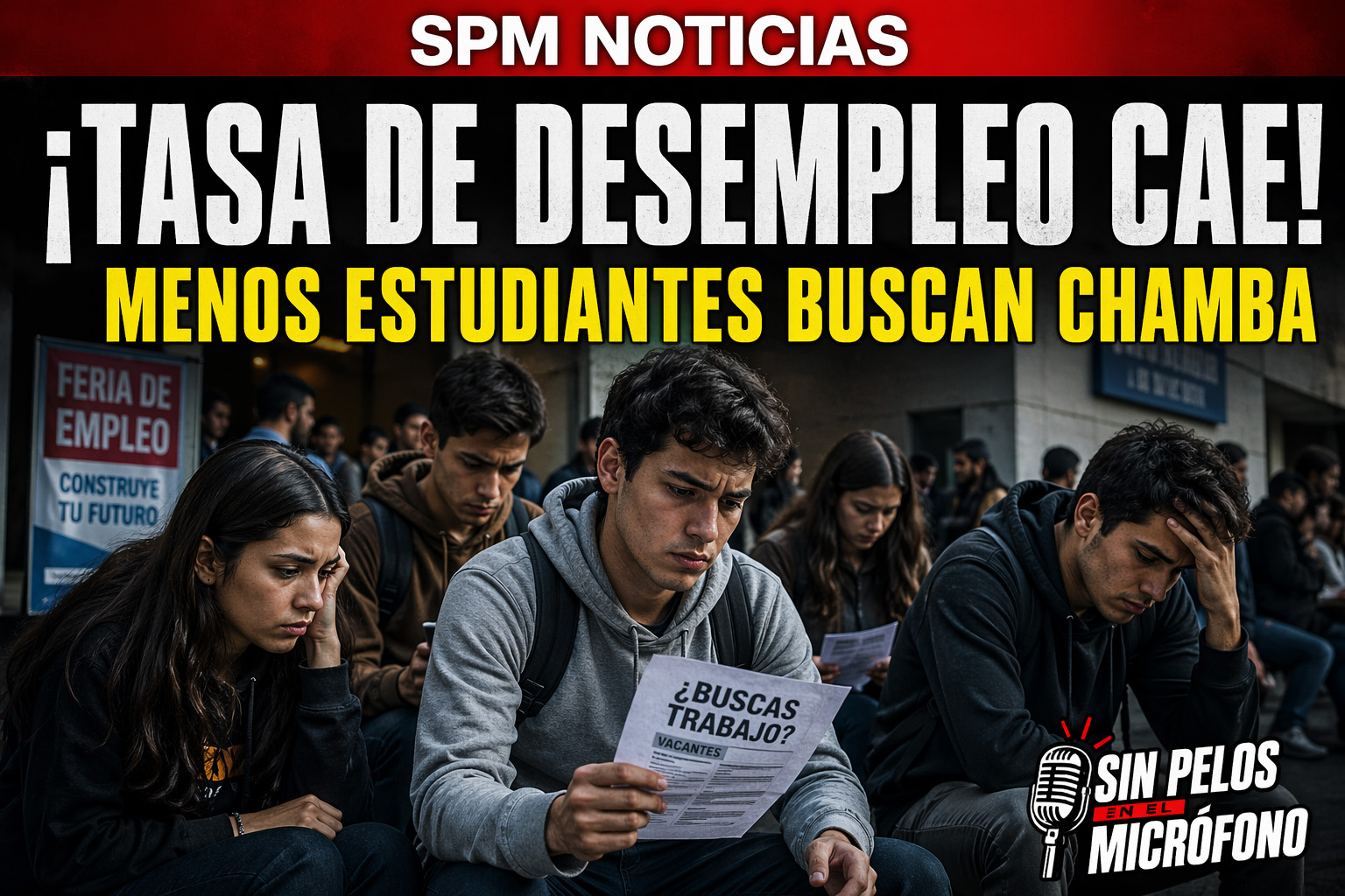 ¡Tasa de desempleo cae! Menos estudiantes buscan chamba