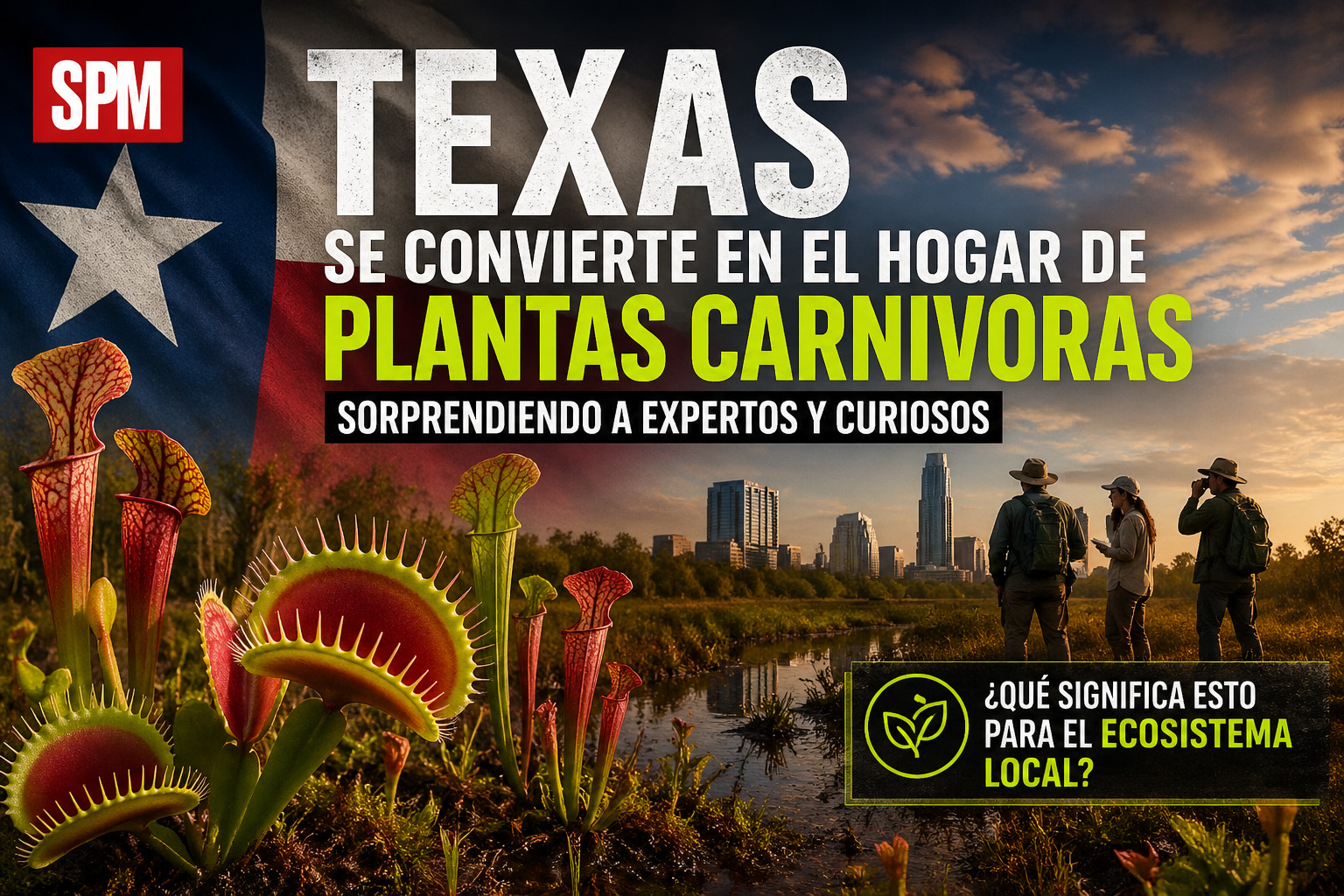 ¡Cuidado! Plantas carnívoras invaden Texas
