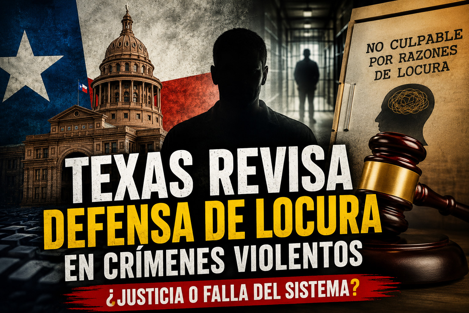 Texas revisa polémica defensa de locura en crímenes violentos: ¿justicia o falla del sistema?