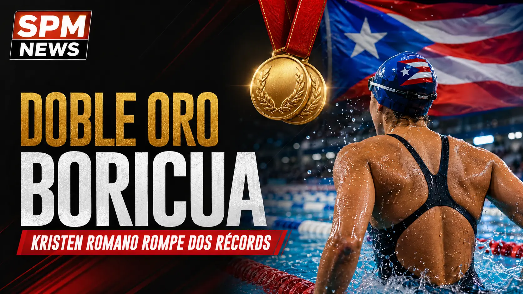 Kristen Romano hace historia: dos oros y dos récords para Puerto Rico