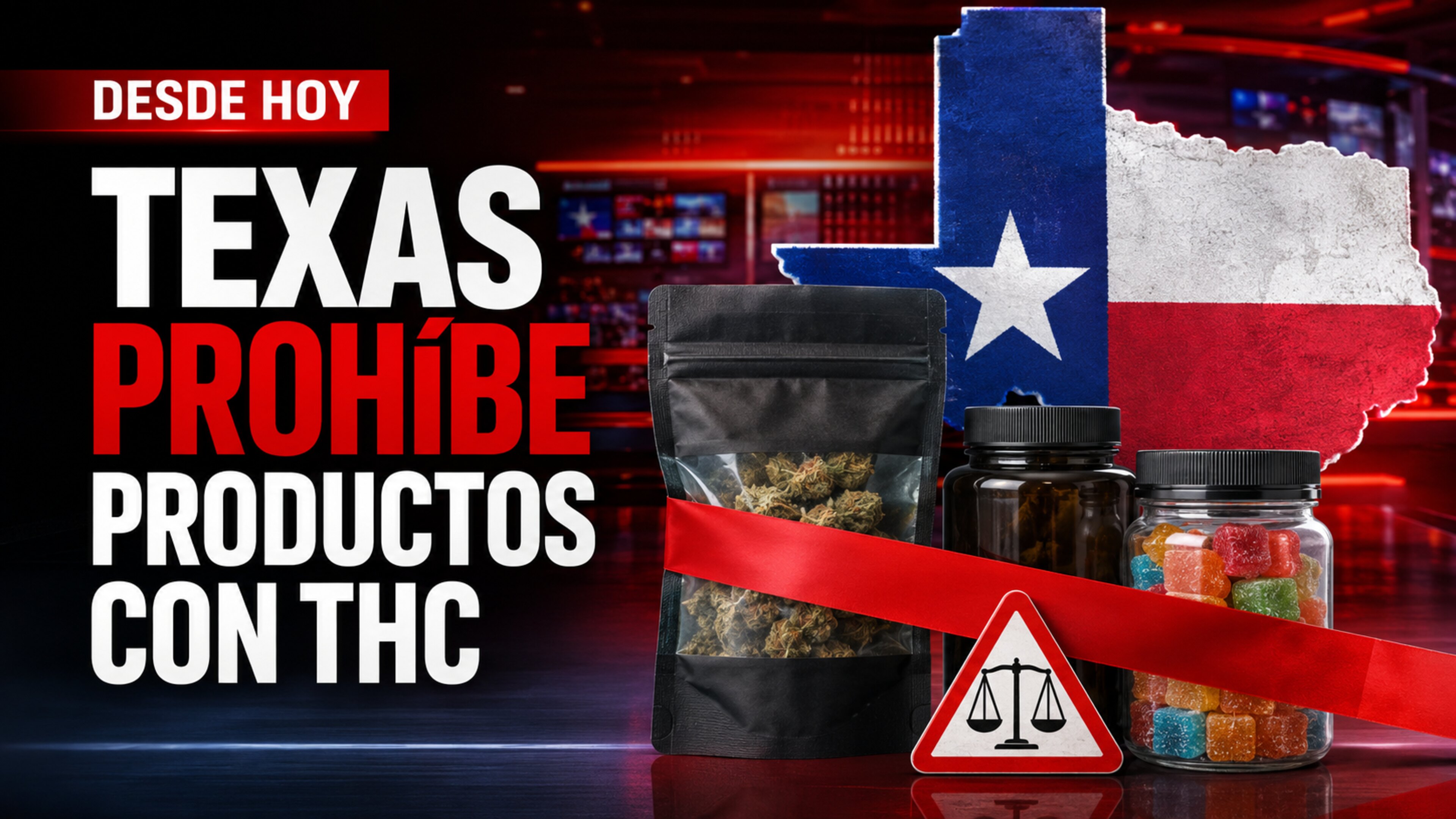 Texas prohíbe desde hoy varios productos con THC: posesión podría terminar en cárcel